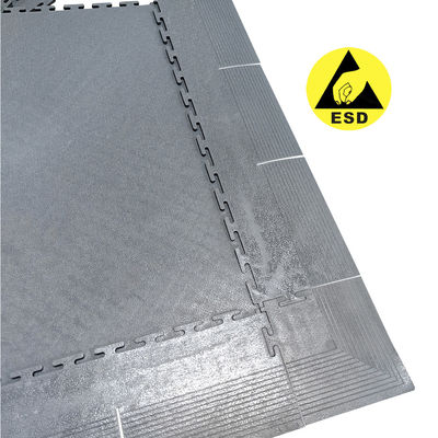 600x600mm Removable ESD Anti Static Interlocking PVC Vinyl Floor Material Untuk Rumah Sakit / Cleanroom