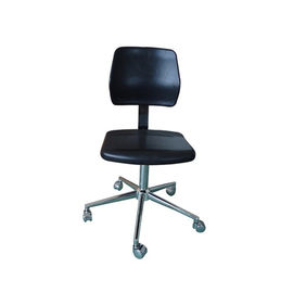 Kursi Aman ESD Disipatif Statis PU Work Stool Foot Ring Dan Arm Rest Warna Hitam