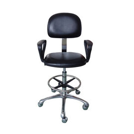 Kursi Anti Statis PU Kulit Nyaman Tinggi Disesuaikan Kursi ESD Ergonomis
