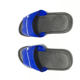 Sandal PVC yang Dapat Dicuci Sepatu Safety ESD Ekonomi Warna Biru Atas dengan Sol Hitam