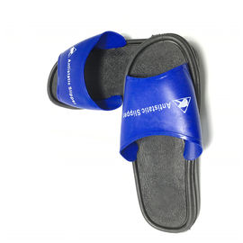 Sandal PVC yang Dapat Dicuci Sepatu Safety ESD Ekonomi Warna Biru Atas dengan Sol Hitam