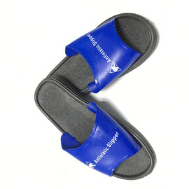 Sandal PVC yang Dapat Dicuci Sepatu Safety ESD Ekonomi Warna Biru Atas dengan Sol Hitam