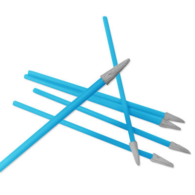 PS750B Pembersihan Elektronik PCB 74mm Lint Free Cleanroom Polyester Tip Head Swabs