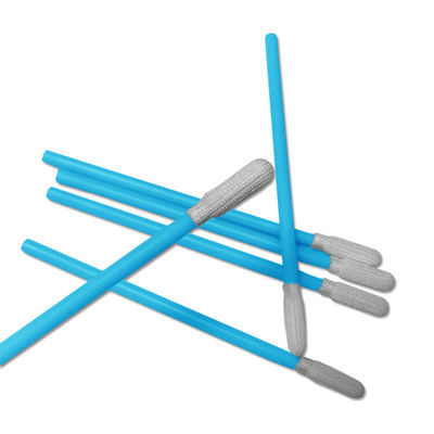 PS743 Pembersihan Celah Kamar Bersih Swab Stick PP Handle Polyester Tip Swab Kamar Bersih Industri