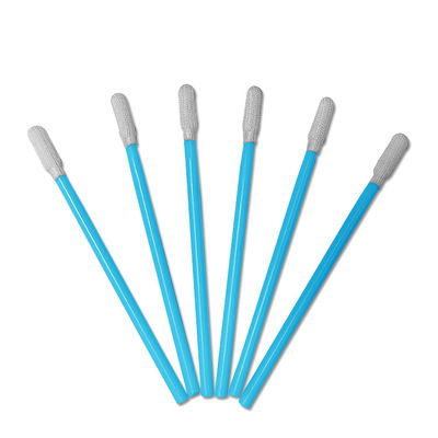 PS743 Pembersihan Celah Kamar Bersih Swab Stick PP Handle Polyester Tip Swab Kamar Bersih Industri