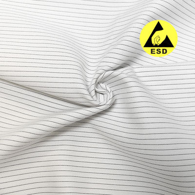 5mm Strip 65%Polyester 34%Vicose 1%Karbon Fiber Antistatic Fabric Cleanroom ESD Fabric Antistatic Fabric