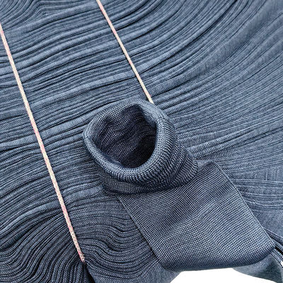 93% Polyester 7% Serat Karbon ESD Kain Rib Antistatik untuk Kantong Pakaian Kamar Bersih