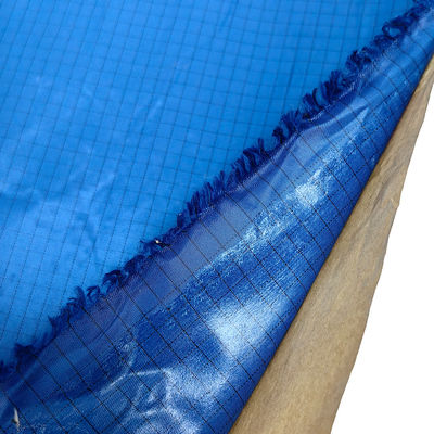 100D Adhesive ESD Antistatic Striped Silk Fabric Self Adhesive Polyester Mesh Anti Static Fabric