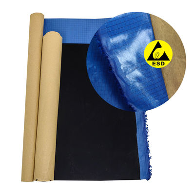 100D Adhesive ESD Antistatic Striped Silk Fabric Self Adhesive Polyester Mesh Anti Static Fabric