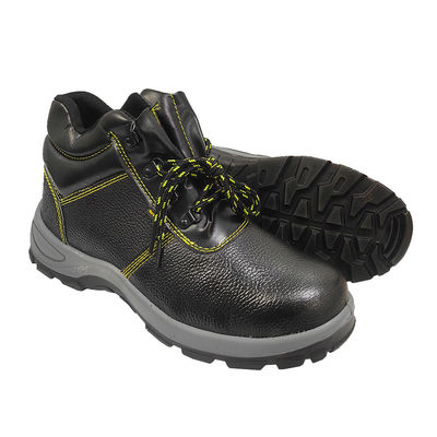 Black Anti Smashing Anti Piercing Steel Toe Protection Safety Shoes Untuk Pembangunan Industri