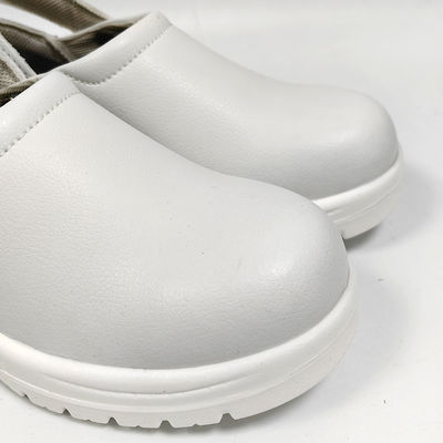 Sepatu Keselamatan Anti-Statis ESD Anti Benturan Putih dengan Penutup Ujung Baja untuk Sepatu Kerja Esd Ruang Bersih Bebas Debu