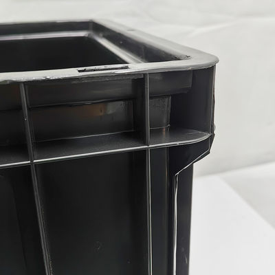 Esd Anti Static Turnover Box Besar Hitam Bagian Mobil Injeksi Molded Plastik Box Anti Static Plastik Box
