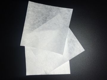 White Cleanroom Lint Free Cloth 55% Selulosa 45% Polyester Blend Knife Cut