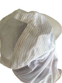 Selendang Panjang Polyester ESD Cap Topi Anti Statis Untuk Area Bebas Debu Banyak Warna Tersedia