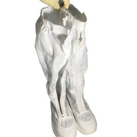 Clean Room Lengan Panjang Esd Work Boots Sepatu Safety Anti Statis Kulit Atas Pendek