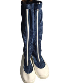 Clean Room Lengan Panjang Esd Work Boots Sepatu Safety Anti Statis Kulit Atas Pendek