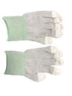 ESD PU Top Coated Anti Static Gloves Polyester Liner Dengan Carbon Filament Rajutan
