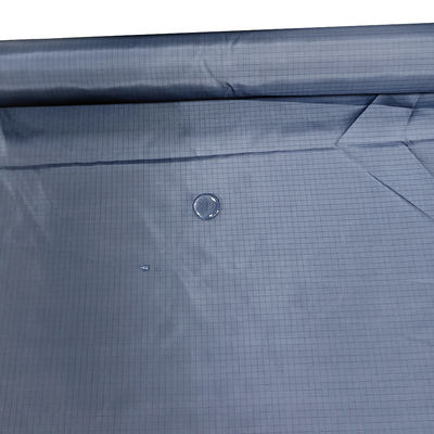 Blue Waterproof 98% Polyester + 2% Filament Konduktif ESD Kain Antistatik untuk Pakaian Kamar Bersih