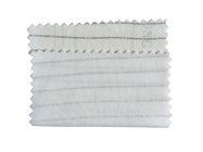 Antistatic Polyester Rajutan ESD Polo Shirts Fabric Untuk Warna Cleanroom Putih