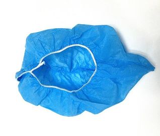 Penutup Sepatu Sekali Pakai Anti Slip / Anti Selip PP Biru 30GSM 35GSM 40GSM