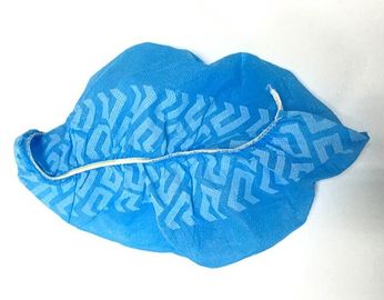 Penutup Sepatu Sekali Pakai Anti Slip / Anti Selip PP Biru 30GSM 35GSM 40GSM