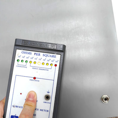 ESD Grey PVC Table Mat Mat Antistatic dengan tombol untuk area antistatik