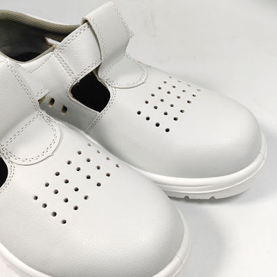 Putih PU Sol ESD Anti-statis Anti Smashing Sepatu Perlindungan Buruh Bernafas Anti-statis Baja Toe Safety Shoes
