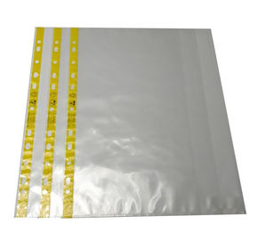 Dompet Dokumen Polyethylene A4 A3 Esd 11 Lubang Dompet File Tepi Kuning Lembut