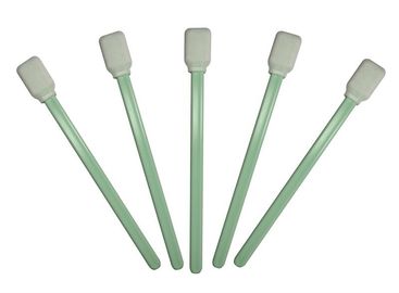 Cleanroom ESD Safe Swab Polyester Tip Polypropylene Handle Untuk Membersihkan Permukaan Luas
