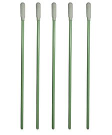 Microelectronics Lint Free Foam Swabs Polyester Sealed Tip Bahan Rajutan Kepala