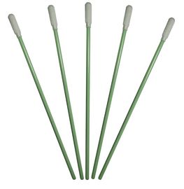 Microelectronics Lint Free Foam Swabs Polyester Sealed Tip Bahan Rajutan Kepala