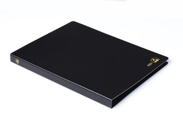 Double Clip ESD Safe Document Holder Ukuran A4 Hitam Disipatif Statis Permanen