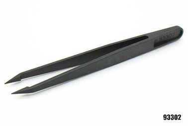 Pinset Hitam Anti Statis Ekonomi 933 Seri Ujung Datar Titik Tajam Semua Tersedia