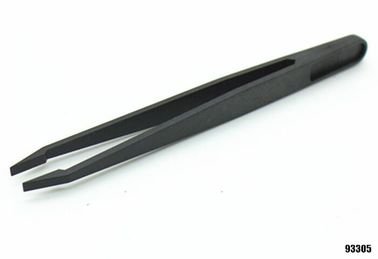 Pinset Hitam Anti Statis Ekonomi 933 Seri Ujung Datar Titik Tajam Semua Tersedia