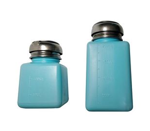 Putih Biru Merah Muda ESD Dispenser HDPE Solvent Dispenser Tekan Botol