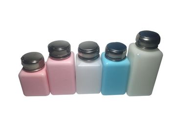 Putih Biru Merah Muda ESD Dispenser HDPE Solvent Dispenser Tekan Botol