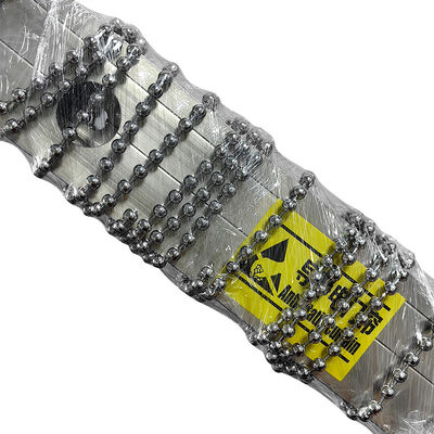 Jarak 8cm Konduktif Pintu Tirai Lebar 2m * Tinggi 1m Diameter 6mm Statik Konduktif stainless steel Bead Tirai