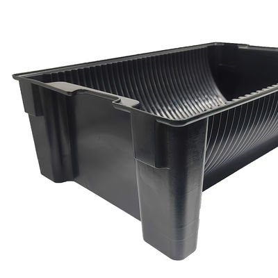 Anti-statis Konduktif ESD Listrik PCB Sirkulasi Storage Tray ESD Plastik Tray
