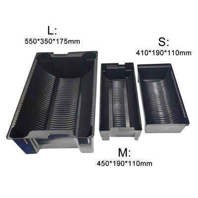 Anti-statis Konduktif ESD Listrik PCB Sirkulasi Storage Tray ESD Plastik Tray