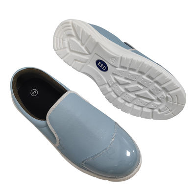 Cleanroom ESD Sepatu Keamanan Antistatik Baja Biru Kaki Bernafas Sepatu Anti-statis