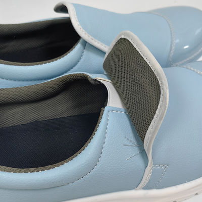 Cleanroom ESD Sepatu Keamanan Antistatik Baja Biru Kaki Bernafas Sepatu Anti-statis
