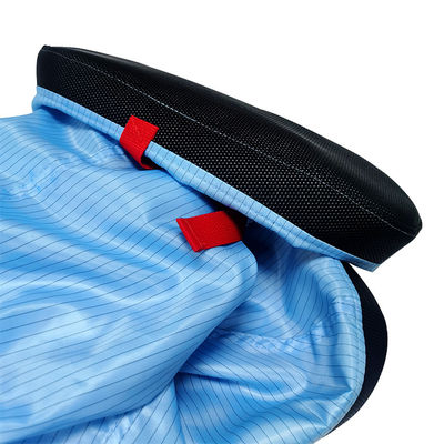 Cleanroom Biru Anti Static Boot Kerja 5MM Strip ESD Kain Boots panjang