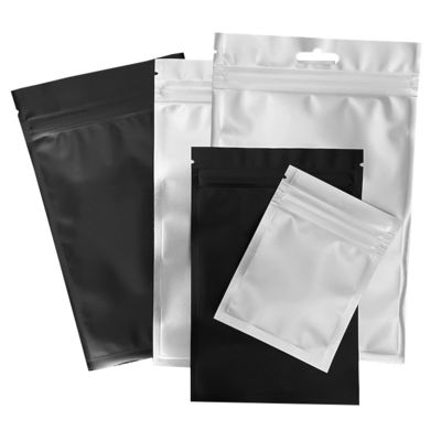 Matte Self Sealing Bag Solid Color Double-Sided Opaque Sealed Bag Aluminium Foil Plated Packaging Bag