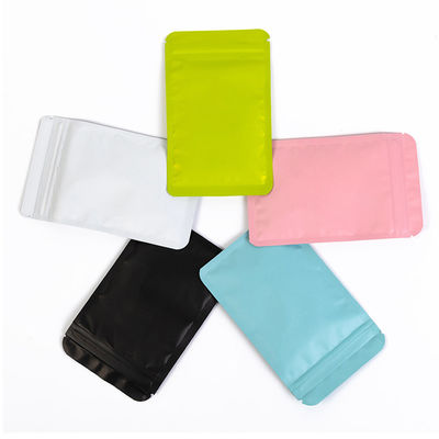 Matte Self Sealing Bag Solid Color Double-Sided Opaque Sealed Bag Aluminium Foil Plated Packaging Bag