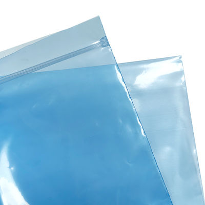 Blue PE ESD Zip Lock Shielding Bag Untuk Cleanroom Packaging Komponen Elektronik Kecil Dan Menengah