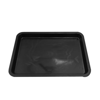 530x365x43mm ESD Antistatic Square Trays Hitam Plastik persegi panjang Cekung ESD Tray ESD Lingkaran Elektronik Putar