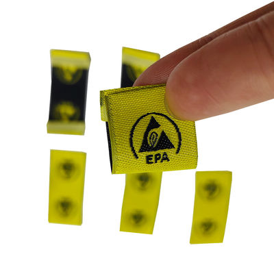 ESD Antistatik Tanda Peringatan EPA Bordir Kain Menempelkan Pakaian Kamar Bersih Label Aksesoris