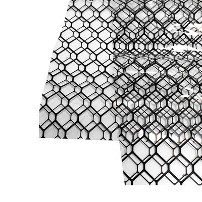 ESD ganda ganda transparan PVC grid gorden 0.3mmx1.37mx30m
