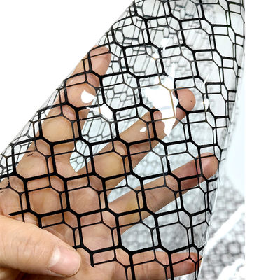 ESD ganda ganda transparan PVC grid gorden 0.3mmx1.37mx30m