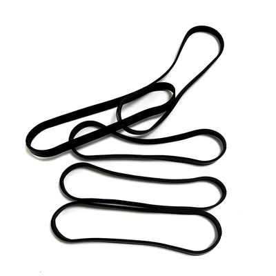 104 X 4 X 1.5mm Hitam ESD Antistatik Konduktif Silicone Band Untuk Komponen Elektronik